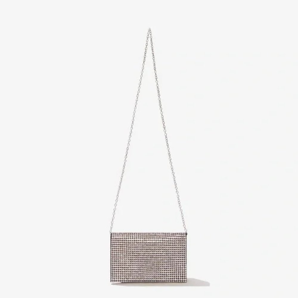 NWT Amber Sceats Stella Crystal Embellished Purse Bag, Sparkle Disco Ball